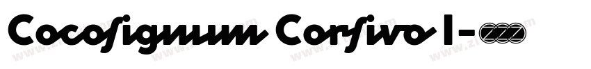 Cocosignum Corsivo I字体转换